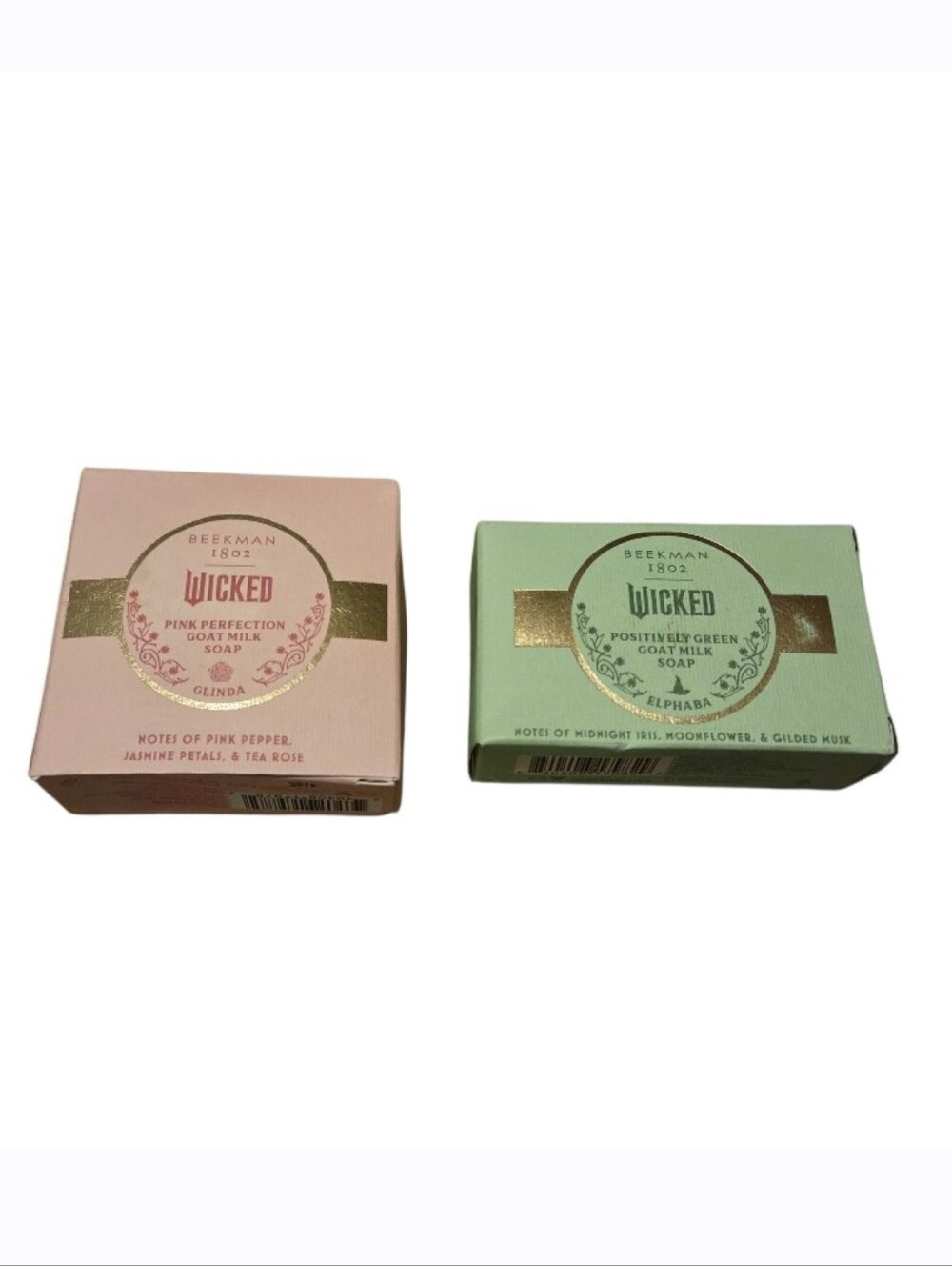 NIB Beekman 1802 x Wicked Goat Milk Soap Set Glinda & Elphaba Limited Edition